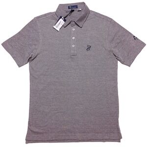 ZELDINI COLLECTIVE Golf Short Sleeve Yolo Polo Shirt Gray Small S ~ New